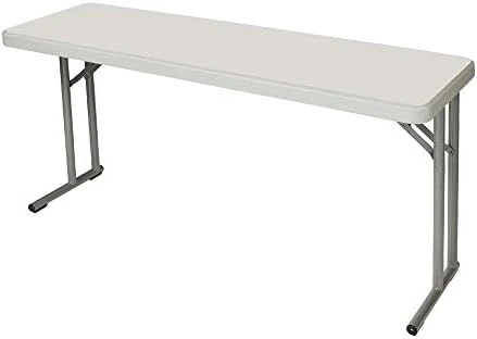 OEF Furnishings 5 Foot Heavy Duty Seminar Folding Table, 18" X 60", Light Grey - Image 10