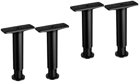 Veemoon 4 Pcs Bed Support Frame Holder Plastic Steel Telescopic Black - Image 10
