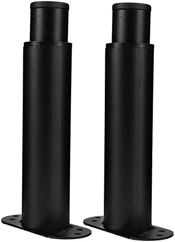 Homoyoyo 6 Pcs Bed Support Legs Holder Bedstead Black Cold Rolled Steel - Image 12