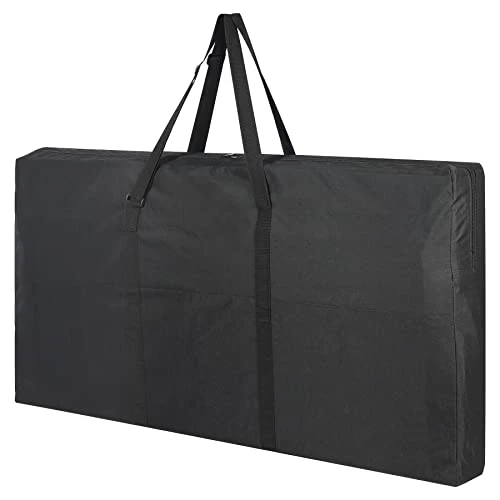 REDCAMP Folding Table Storage Bag Portable, Extra Large Oxford Table Carry Case Bag With Handles For Folding Table Black