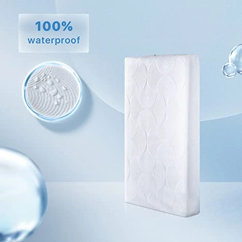 Memory Foam Baby Crib Mattress, Dual Side Mattress, Comfortable Memory Foam For Toddler, High Density Firm Foam Side For Infant, Washable And Water Proof Outer Cover, Fiber Glass Free.52x27.5x5.5inch - Image 5
