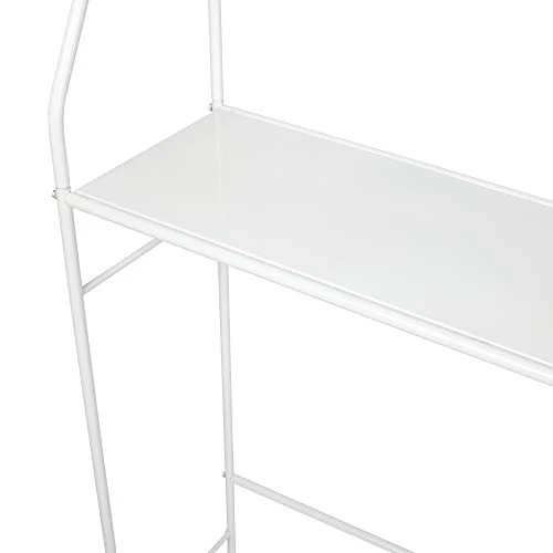 Flandre Over The Toilet Rack 3 Shelf Bathroom Space Saver Storage Organizer Corner Stand Bathroom Cabinet Tower Shelf 22.5" W X 9.8" D X 59.5" H (White) - Image 6