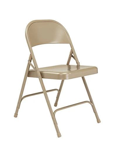 (4 Pack) National Public Seating 50 Series Choice All-Steel Folding Chair, Beige - Image 7