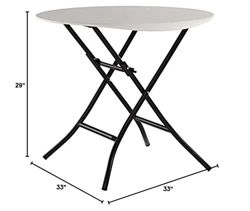 Lifetime 80230 Folding Round Table, 33 Inch, Putty - Image 3