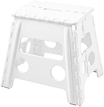 Topfun Folding Step Stool, 13 Inch Non-Slip Footstool For Adults Or Kids, Sturdy Safe Enough, Holds Up To 300 Lb, Foldable Step Stools Storage/Open Easy, For Kitchen,Toilet,Office,RV (Black, 13inch) - Image 8