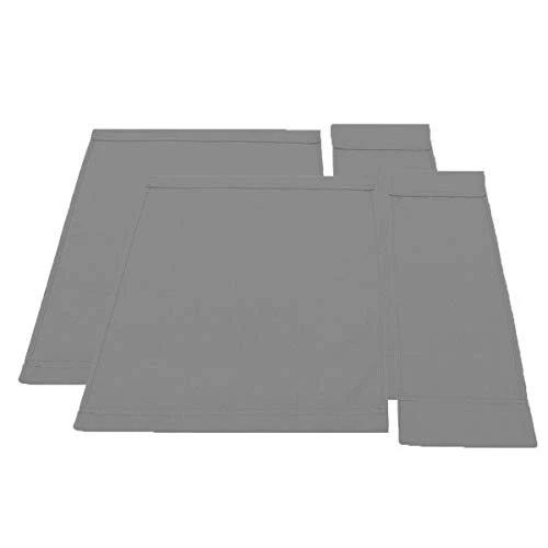 STAY GENT 2 Set Replacement Cover Canvas For Directors Chair, 20cm X 52cm + 52cm X 41cm, Grey - Image 3