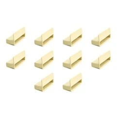 53mm Single Bed Slat Holders Caps For Wooden Frames Beige (Pack Of 10)
