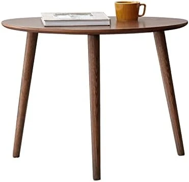 Fancyarn Prague End Table - Round End Table With 3 Legs, 100% Natural Solid Wood Side Table For Living Room, Eco-Friendly Painted Small End Table For Bed Room Kid's Room Sofa Patio, Simple Assembly - Image 8