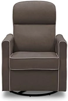 Delta Home Slim Swivel Glider, Graphite With Dove Grey Welt - Image 5