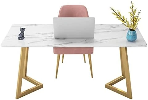 SXDS Marble Computer Desk Desk Bedroom Desktop Desk Office Home Table And Chairs - Image 6