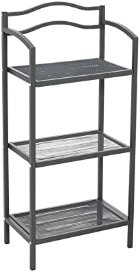 Household Essentials 3-Tier Metal Over The Toilet Bathroom Storage Shelf, White - Image 13