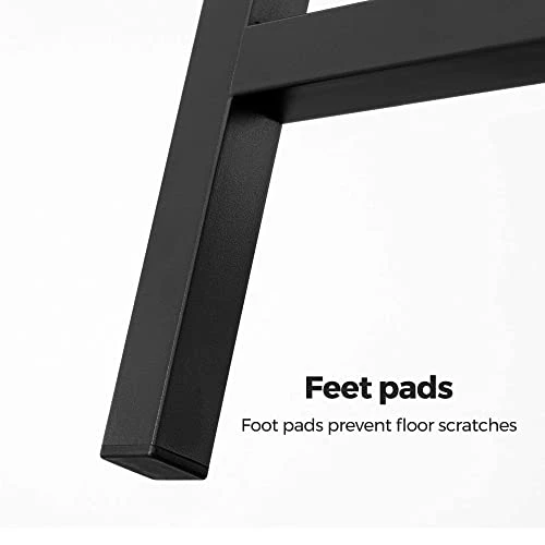 VASAGLE Bar Stools, Set Of 2 Bar Chairs, Kitchen Breakfast Bar Stools With Footrest, Industrial In Living Room, Party Room, Rustic Brown And Black ULBC65X - Image 5