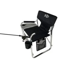 Tuscany Pro Oasis Premium Director Fishing Chair With Rod Holder - Folding Aluminum Chair