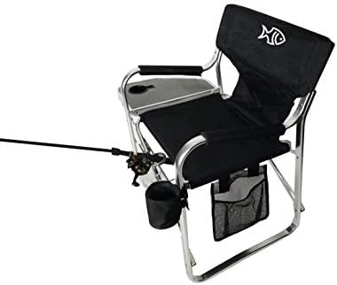 Tuscany Pro Oasis Premium Director Fishing Chair With Rod Holder - Folding Aluminum Chair - Image 5