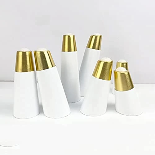 Set Of 4 Sofa Furniture Furniture Legss,Oblique Tapered,Oak Cabinet With Mounting Plate And Screws, Sofa,Coffee Table,Chair,Wardrobe,Bedside Ta Kaihangwang (Color : White, Size : 15.5cm/6.1in) - Image 5