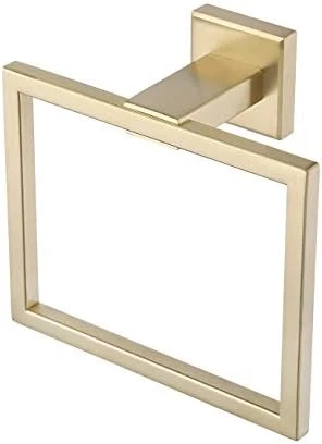 KES Bathroom Towel Ring SUS 304 Stainless Steel Shower Towel Hanger Holder Modern Square Style Wall Mount Matte Black Finish, A2480-BK - Image 8