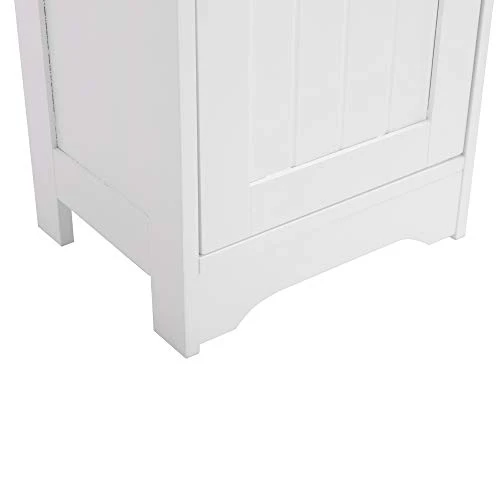 Holyfly Bathroom Tall Cabinet, 3 Layer Freestanding Linen Tower With One Door & Five Layer, Adjustable Shelves, 11.81 X 9.45 X 66.93 Inches, For Bathroom, Living Room, Kitchen, White - Image 4