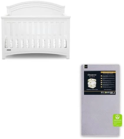 Delta Children Simmons Kids SlumberTime Emma Convertible Crib N More, Grey - Image 6