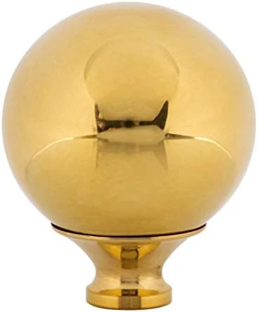 Polished Brass Ball Bed Post Finials | Diameter: 1 3/4" | Replacement Bed Hardware In Antique Or Modern Styles | UA-764-BPB (1) - Image 3