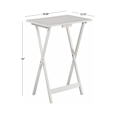 Powell Gemma Tray Table, White - Image 5
