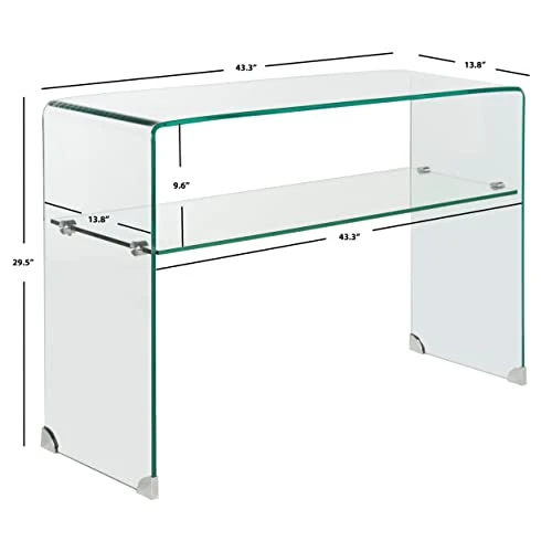 Safavieh Home Collection Hollis Clear Console Table - Image 2