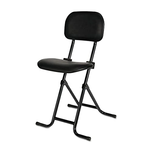 Alera ALECS612 300 Lbs. 27.5 In. Alera IL Series Height-Adjustable Folding Stool - Black