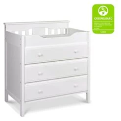 DaVinci Jayden 3-Drawer Changer Dresser In White, Greenguard Gold Certified