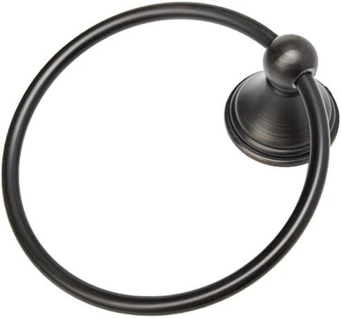 Amazon Basics Modern Towel Ring, 6.3-inch Diameter, Satin Nickel - Image 9