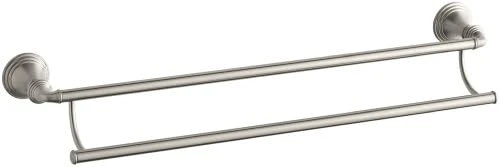 KOHLER K-10553-BN Devonshire 24-Inch Double Bathroom Towel-Bar, Vibrant Brushed Nickel - Image 3