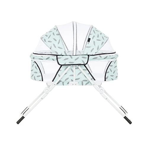 Dream On Me Karley Plus Baby Bassinet, Lightweight Compact Portable Bassinet, Easy And Quick Fold With Removable Double Canopy, Breathable Mesh Design, Cool Grey - Image 8