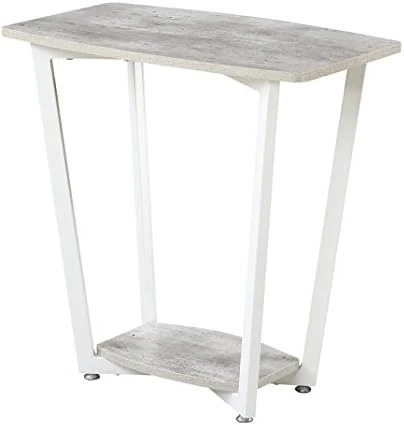 Convenience Concepts Graystone End Table, Weathered Gray / Black Frame - Image 9