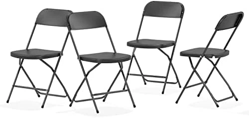 Nazhura Foldable Folding Chairs Plastic Outdoor/Indoor 650LB Weight Limit (White, 8 Pack) - Image 12