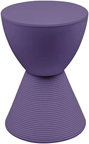 LeisureMod Modern Boyd Side Table Indoor And Outdoor Use, 16.75" H X 11.75" W X 11.75" D (Black) - Image 12