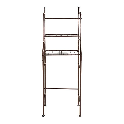 HAHRIR 3-Shelf Bathroom Organizer Over The Toilet Space Saver Over The Toilet Rack Bathroom Corner Stand Storage Organizer, Brown - Image 5