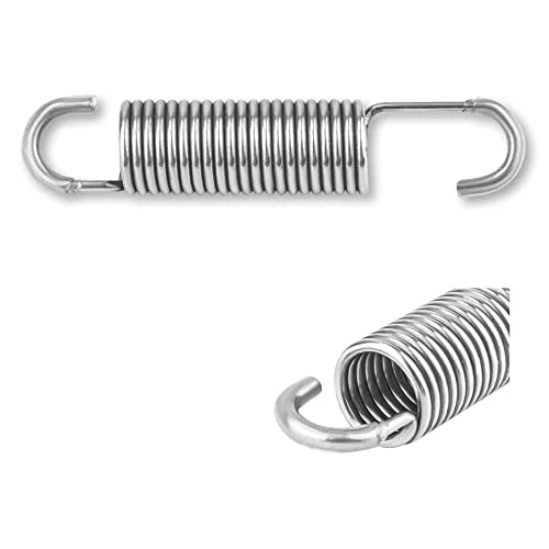GNPADR 3-5/8" (2 Pieces) Stainless Steel Replacement Recliner Sofa Mechanism Tension Spring - Long Neck Hook - Image 5