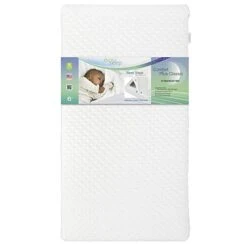 Evolur Comfort Plus Classic 150 Coil Inner Spring Crib & Toddler Mattress I Waterproof I GREENGUARD Gold Certified