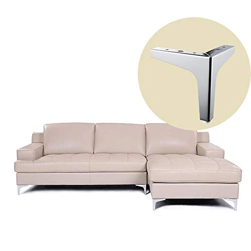 Hoowen Metal Sofa Legs - Replacement Straight Metal Furniture Feet For Sofa, Couch, Ottoman, Coffee Table,Set Of 4 (Legs Only) (6) - Image 4