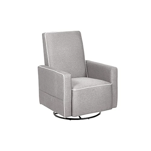 Relax A Lounger Lyndon Glider Chair With Ottoman, Taupe - Image 2