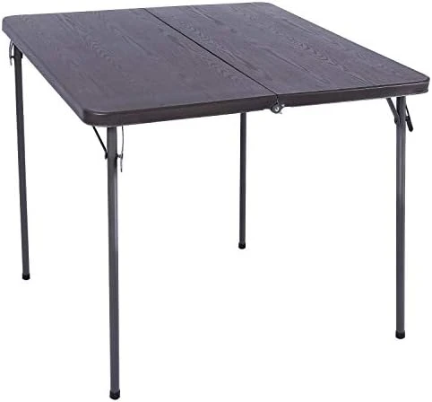 REDCAMP 34" Square Folding Card Table With Resin Top, Portable Fold In Half Small Card Tables With Collapsible Legs For Adults Indoor Outdoor Use, White - Image 6