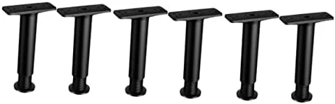 Veemoon 4 Pcs Bed Support Frame Holder Plastic Steel Telescopic Black - Image 8