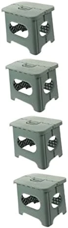 Garneck Folding Chairs Folding Foot Stool Step Stool For Kids Collapsable Stool Collapsible Footstool Garden Stool Small Folding Portable Plastic Stool Foldable Fishing Stool Kids Stool - Image 8