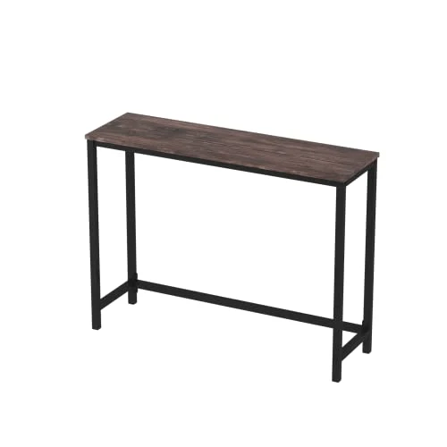 YEAR COLOR Console Table Narrow Sofa Table Entryway Table Sofa Table Narrow Long, Industrial Couch Table Hallway Table With Steel Frame For Living Room/Foyer - Image 2