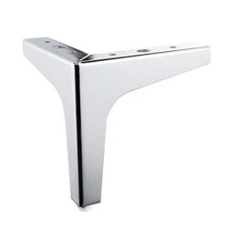 Hoowen Metal Sofa Legs - Replacement Straight Metal Furniture Feet For Sofa, Couch, Ottoman, Coffee Table,Set Of 4 (Legs Only) (6)