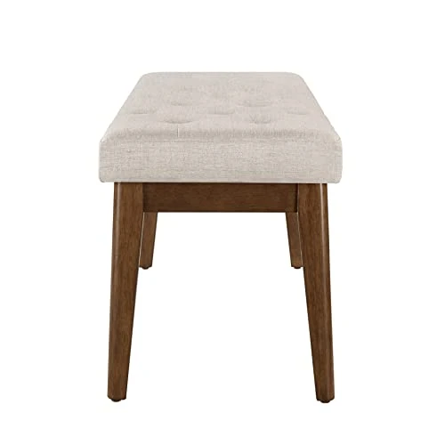 Ball & Cast Ottoman Benches, 41.5", Walnut & Taupe - Image 5