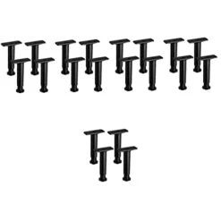 Angoily 20 Pcs Bed Support Frame Adjustable Stand Sofa Replacement Legs Adjustable Bed Frame Support Metal Bed Support Legs Adjustable Bed Parts Bed Frame Legs Bed Frame Center Leg Holder