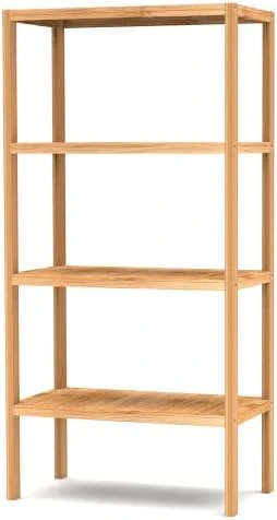 Purbambo Bathroom Bamboo Storage Cabinet, Freestanding Floor Cabinet With Door And Shelf For Bathroom, Living Room, Bedroom, Hallway, Kitchen - Image 6