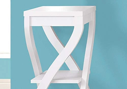 Monarch Specialties Accent Table, 32", White - Image 3