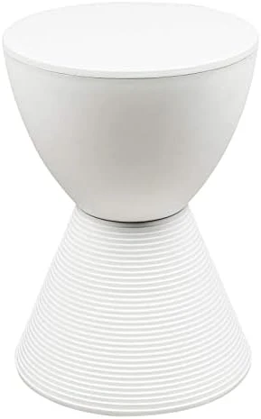 LeisureMod Modern Boyd Side Table Indoor And Outdoor Use, 16.75" H X 11.75" W X 11.75" D (Black) - Image 15