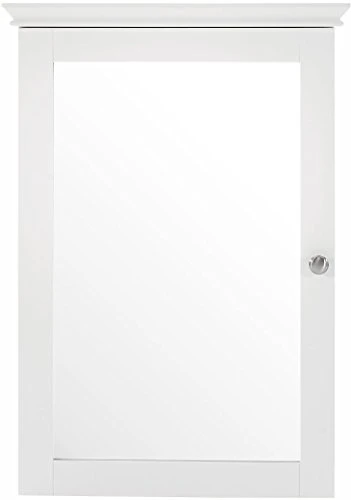 Crosley Furniture Lydia Mirrored Bathroom Wall Cabinet, White - Image 3