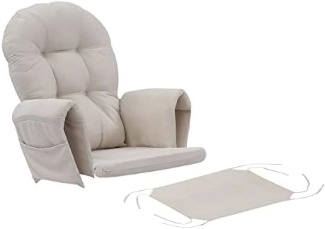 Rejoice Home Atoll Glider Rocking Chair Replacement Cushion Set - Beige One Size - Image 6